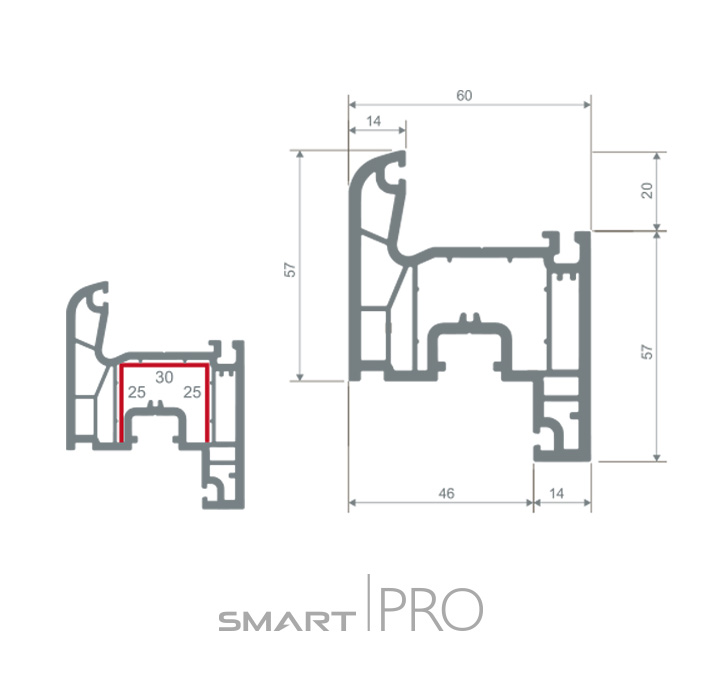 Створка оконная 4-х камерная в Актау