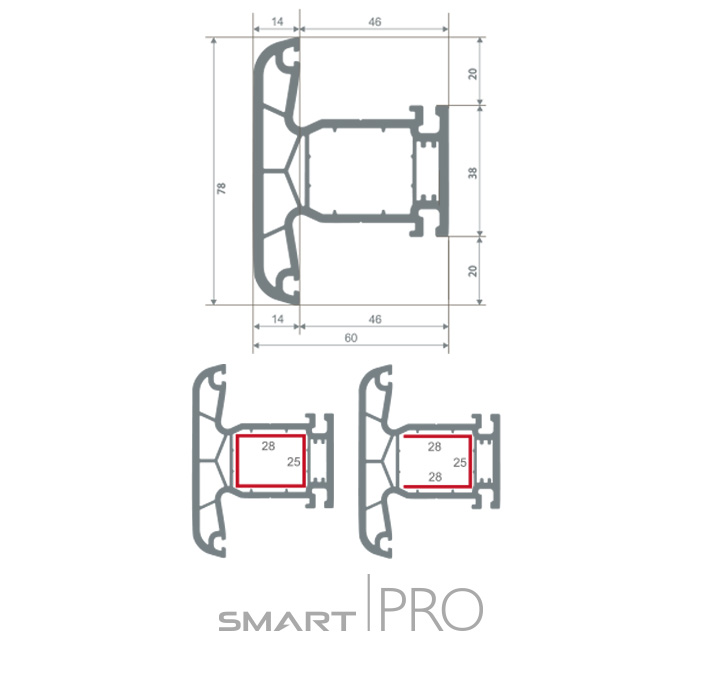 Импост 4-х камерный в Актау
