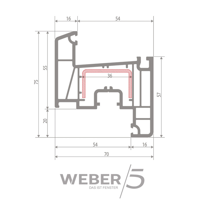 Створка оконная 5-ти камерная в Актау