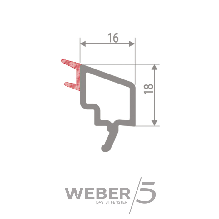 Штапик стандартный 16 мм в Актау