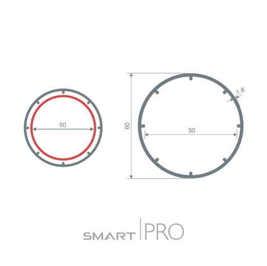Труба круглая (60) в Актау